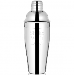 Engraved Bachelor Martini Cocktail Shaker